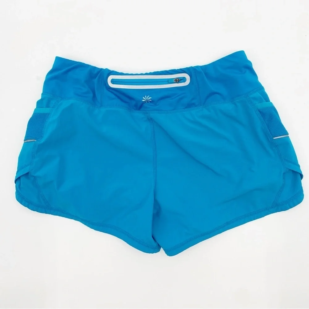 Athleta Ready Set Go Shorts Aqua size M - Picture 3 of 8